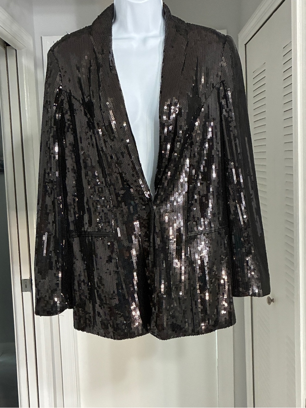 INC International Concepts Black Sequined Blazer Jacket New, never worn